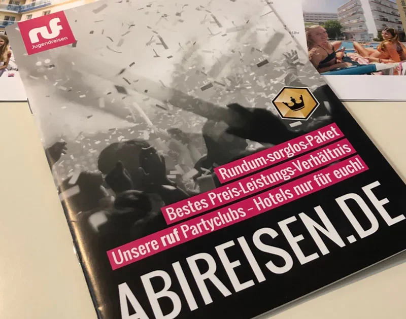#IchBinDannMalWeg mit ruf Jugendreisen: Mini-Katalog für ABIREISEN.de