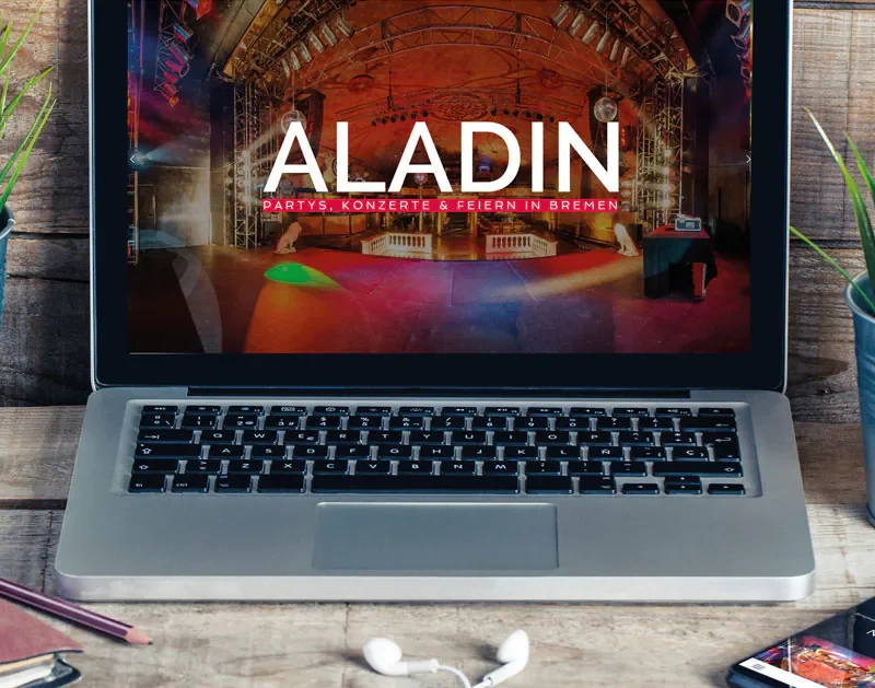 Aladin Music-Hall Bremen präsentiert neue Internetseite von cands