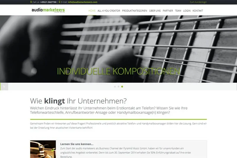 audio marketeers, ein Business Channel der Pyramid Music Produktions- und Verlagsgesellschaft mbH