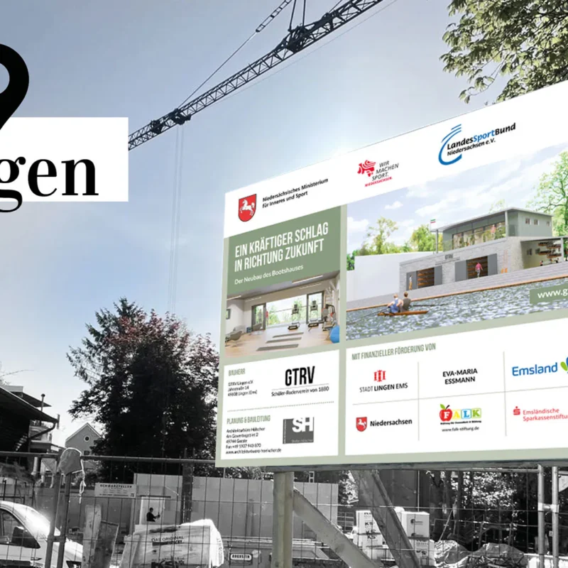 Neubau des GTRV-Bootshauses in Lingen (Ems)