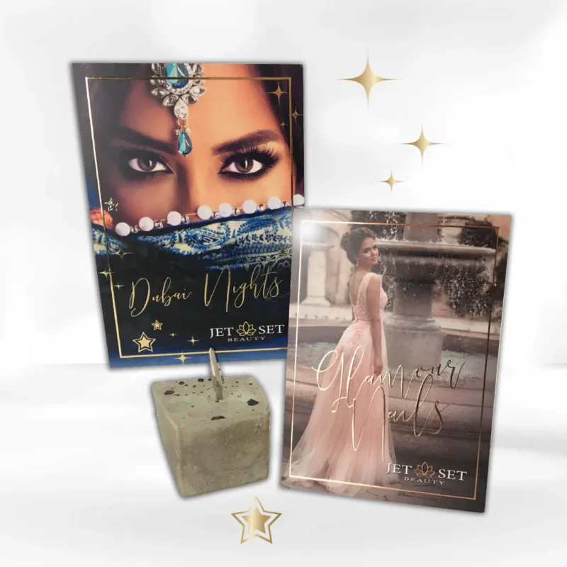 #GlamorousJetSet: Postkarten mit Veredlung für Jet Set Beauty