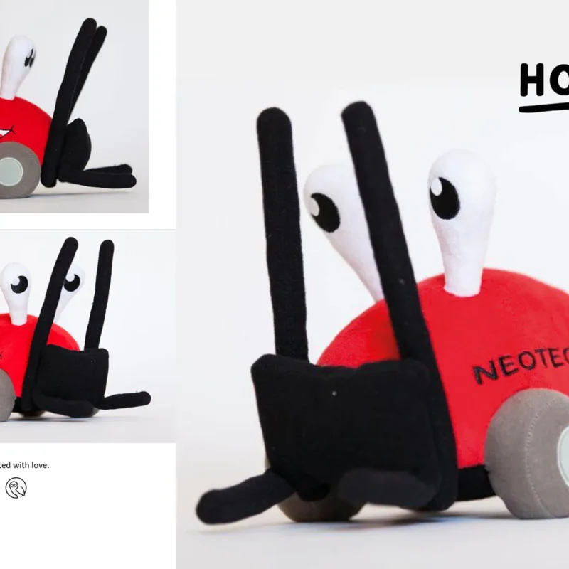 Endlich ist er da: der „hooby“ - das Neotechnik-Maskottchen als Kuscheltier!