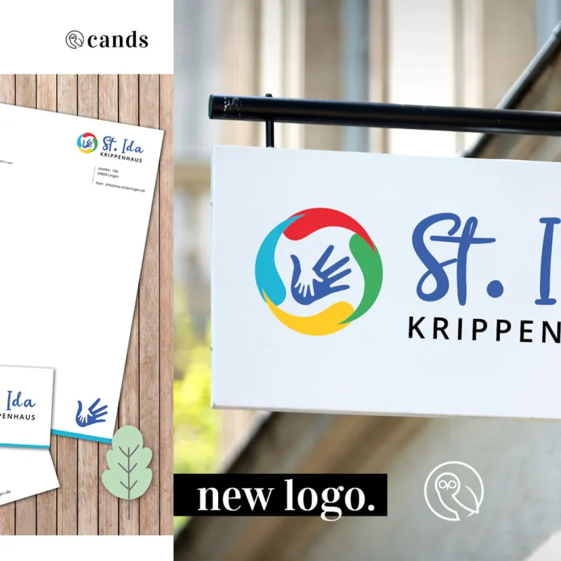 St. Ida Lingen: Modernes Corporate Design mit Logo und diversen Geschäftspapieren
