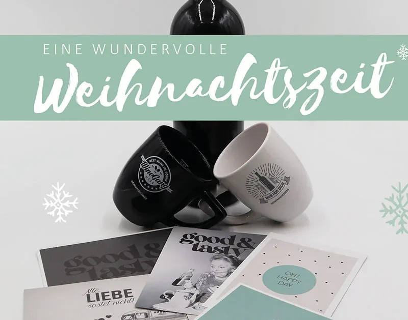 Tassen & Postkarten für das Weinparadies Hess