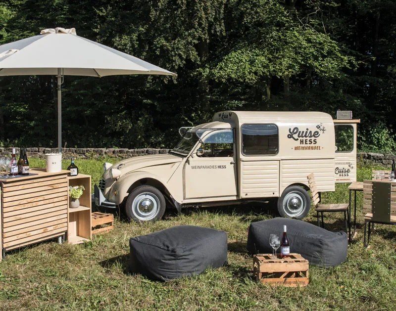Hallo, ich bin die Luise: Weinparadies Hess erweitert kultigen Fuhrpark
